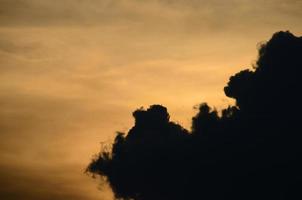 Wolken Sonnenuntergang und Gewitter