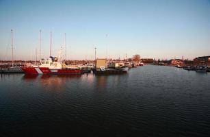 kommerzielle fischerboote bei gimli foto