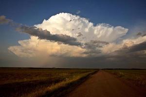 Gewitterwolken über Saskatchewan foto