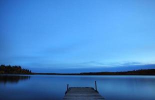 Dock am Mustus-See im Wiesenseepark foto