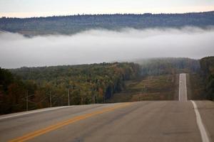 Bodennebel im malerischen Alberta foto