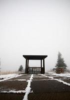 Eisnebel im Cypress Hills Provincial Park von Saskatchewan foto