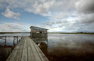 Malerischer Blick auf die Sümpfe von Saskatchewan foto