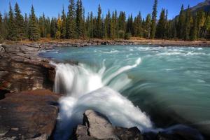 Athabasca fällt in Jaspis Nationalpark foto