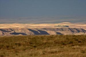 großes schlammiges Tal von Saskatchewan foto