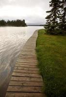 legt an den Narrows Waskesui Saskatchewan an foto