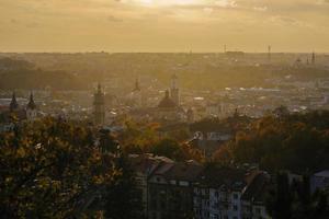 Blick auf die Innenstadt von Mount High Castle foto