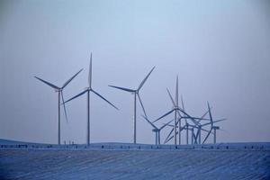 Windpark in der Nähe von Pincher Creek Alberta foto