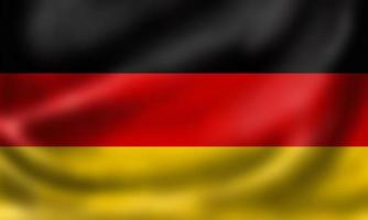 nationalflagge deutsch. 3D-Rendering mit wehender Flagge in hoher Qualität. Originalfarben, -größen und -formen. foto