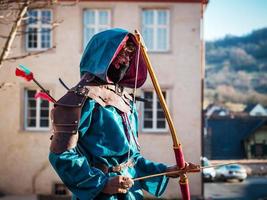 venezianischer karneval in rosheim, elsass, frankreich. foto