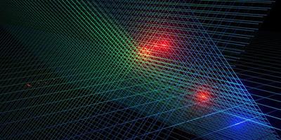 Neonlicht-Laser-Hintergrund 80er Neongitter 3D-Illustration foto