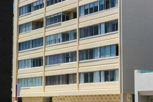 Hotelzimmer und Fenster in Kapstadt. Textur und Details. foto