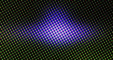 abstraktes hellgrünes Punktraster Halbtonwelle futuristisches verdrehtes Muster mit Kreisminimalismus-Geometriebeschaffenheit auf Schwarzem. foto