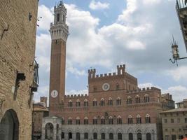 Blick auf die Stadt Siena in Italien foto