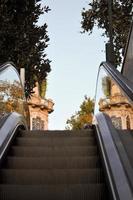 Detail der Rolltreppe foto