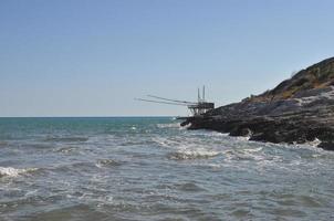 Trabucco Gargano Angelturm in Vieste foto