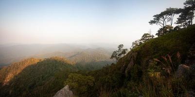 Aussichtspunkt Doi Chik Jong, Provinz Lampang, Thailand foto