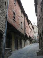 Blick auf die Stadt Cortona foto