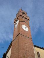 Blick auf die Stadt Asciano foto