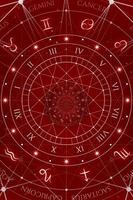 astrologie und alchemie unterzeichnen hintergrundillustration foto