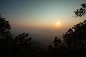 Aussichtspunkt Doi Chik Jong, Provinz Lampang, Thailand foto