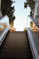 Detail der Rolltreppe foto