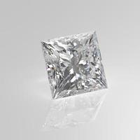 Diamant-Edelstein-Prinzessin 3d rendern foto