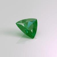 Smaragd-Edelstein Billionen 3D-Rendering foto