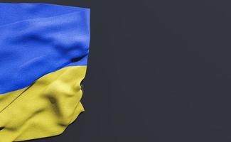 Nationalflagge der Ukraine mit Platz für Text foto