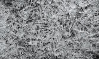 Textur von geschmolzenen Eiskristallen. foto