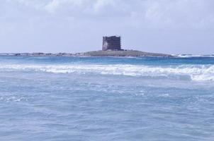 der Strand von Stintino in Sassari, Sardinien, Italien foto