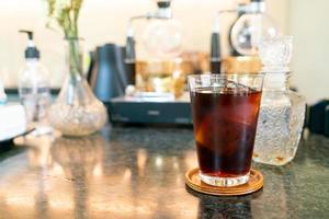 Cold Brew Coffee oder Americano Black Coffee foto