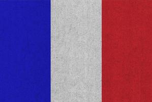 französische flagge von frankreich texturierter hintergrund foto