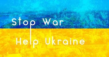 Stoppt den Krieg, helft der Ukraine. russland vs ukraine stoppen krieg, russland und ukraine kämpfen foto