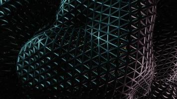 3D-Render, abstrakter Hintergrund mit geometrischem Muster aus dunkler Materie foto