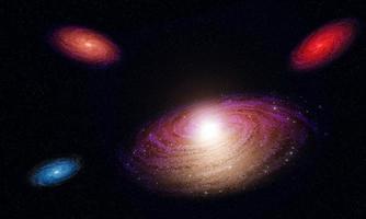 Galaxie oder Nebel im Weltraum mit vielen Sternen. Raumbild zur Verwendung als Hintergrund oder Hintergrundbild von Mobiltelefonen, Smartphones oder Computern. 3D-Rendering foto