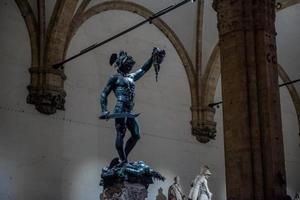 Statuen auf der Piazza della Signoria in Florenz foto