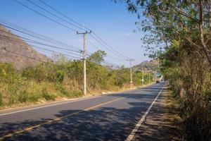 Weg zum Nationalpark Khao Yai Thailand. foto