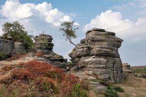 Malerischer Blick auf die Brimham Rocks im Yorkshire Dales National Park foto