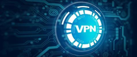 VPN-Netzwerksicherheit Internet-Datenschutzverschlüsselung. foto