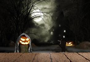 Halloween-Kürbisse Hintergrund foto