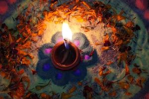 diwali diya bild in rangloi hd foto