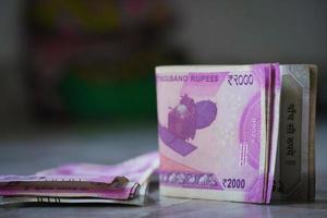 Indisches Geld und Banknoten, 2000 Rupien foto