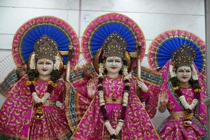 Gott Rama Laxman Sita Statue im Mandir foto