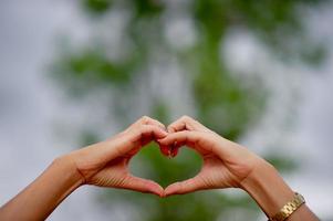 Handgemachte Herzform für die Lieben am Tag der Liebe Liebestag foto