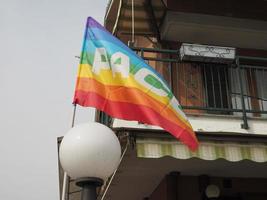 Regenbogen-Friedensflagge foto