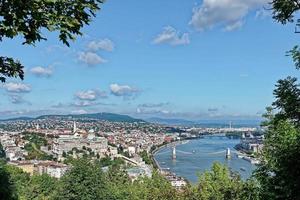 Blick auf die Donau in Budapest foto