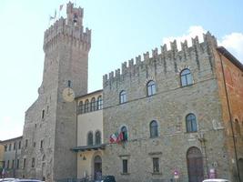 Blick auf die Stadt Arezzo in der Toskana, Italien foto