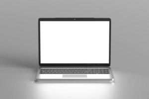 Macbook-Laptop-Bildschirm-Mockup-Vorlage foto