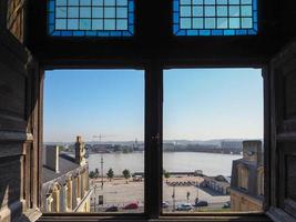 Bordeaux, Frankreich, 2016. Blick vom Porte Cailhau in Bordeaux foto